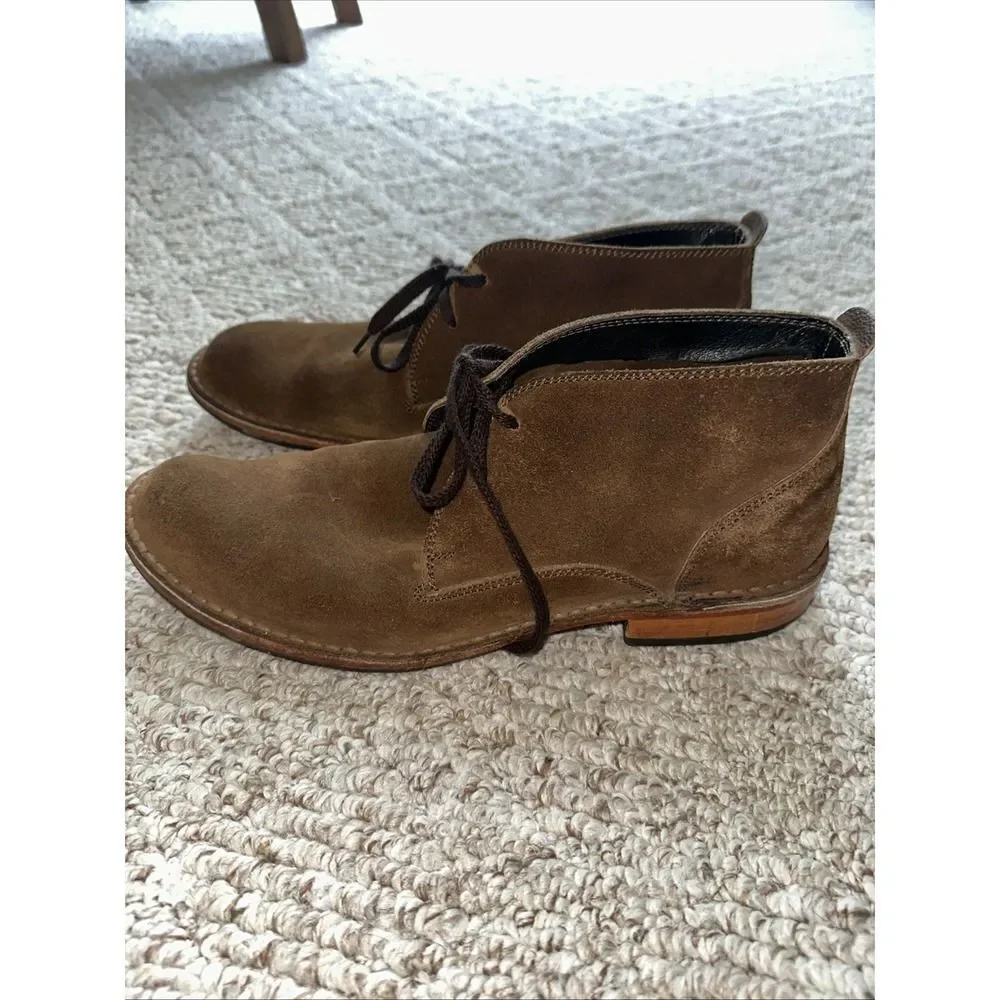 Vero Cuoio Shoes Boots  Mens 9 Suede Brown Made in‎ Italy Casual Business